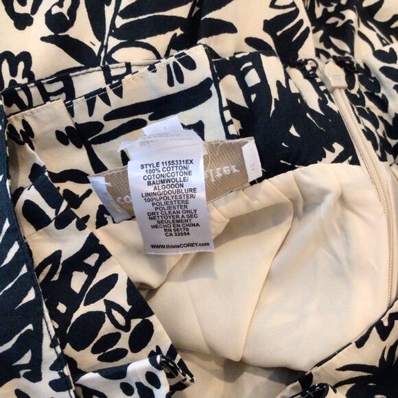 COREY LYNN CALTER Anthropologie Pleated A-Line Tropical Print Skirt size 8 - Picture 6 of 7